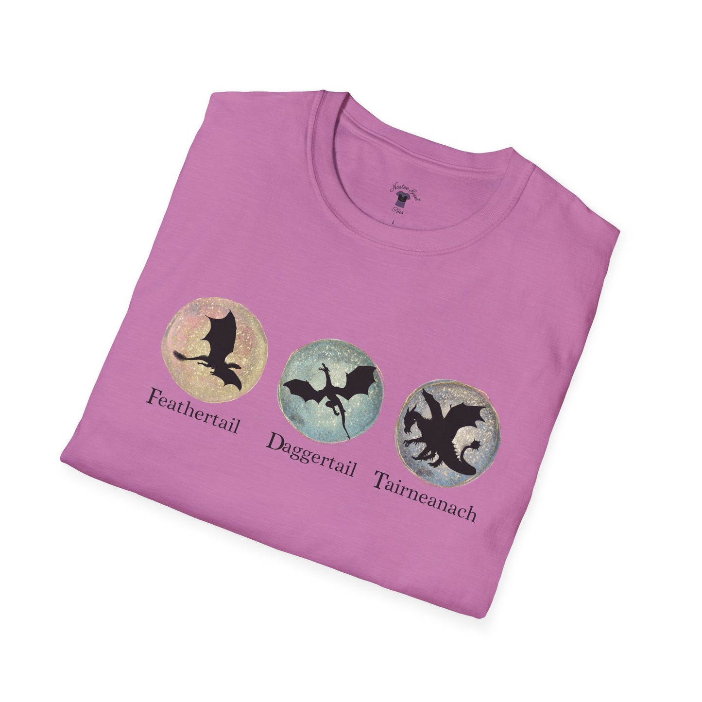 FDT Dragons Unisex Softstyle T-Shirt - Feathertail, Daggertail, Tairneanach Design