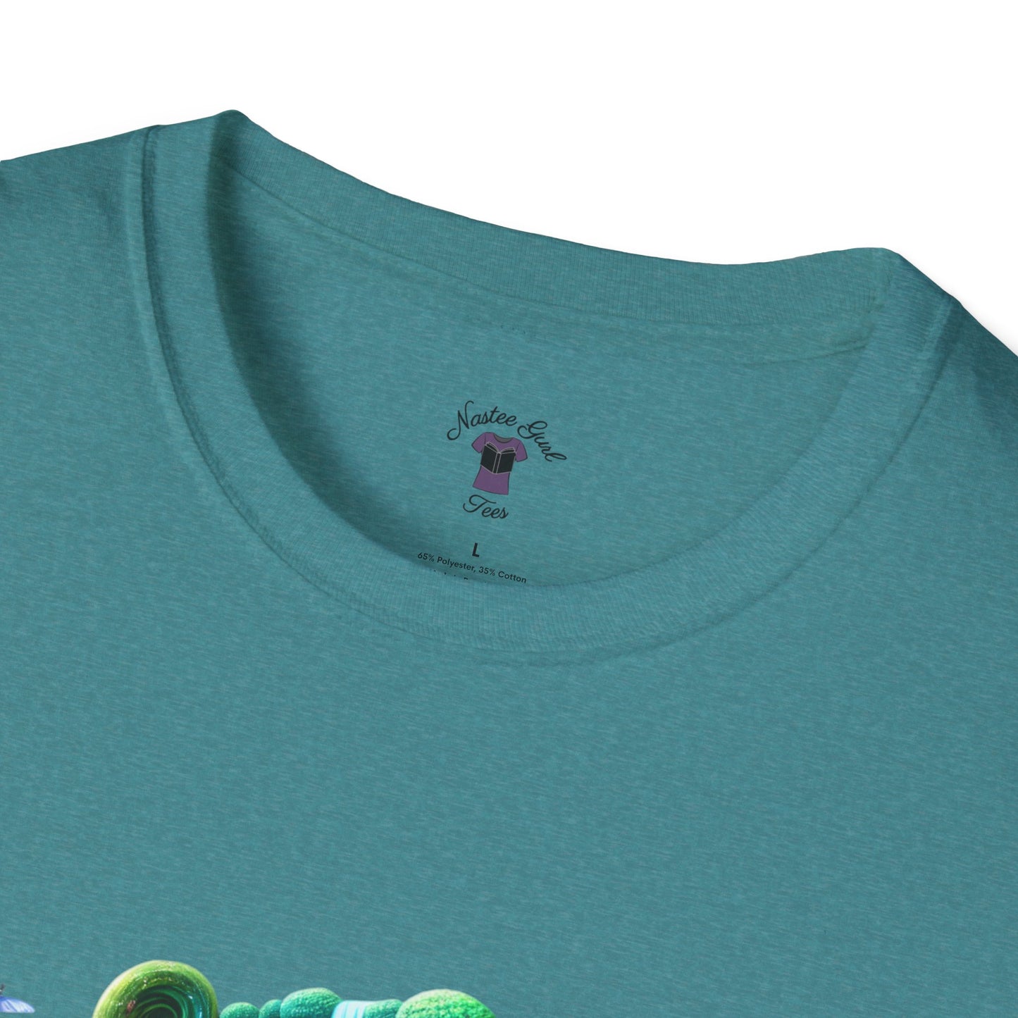 Fantasy-Inspired Unisex Softstyle T-Shirt with Whimsical Book Design