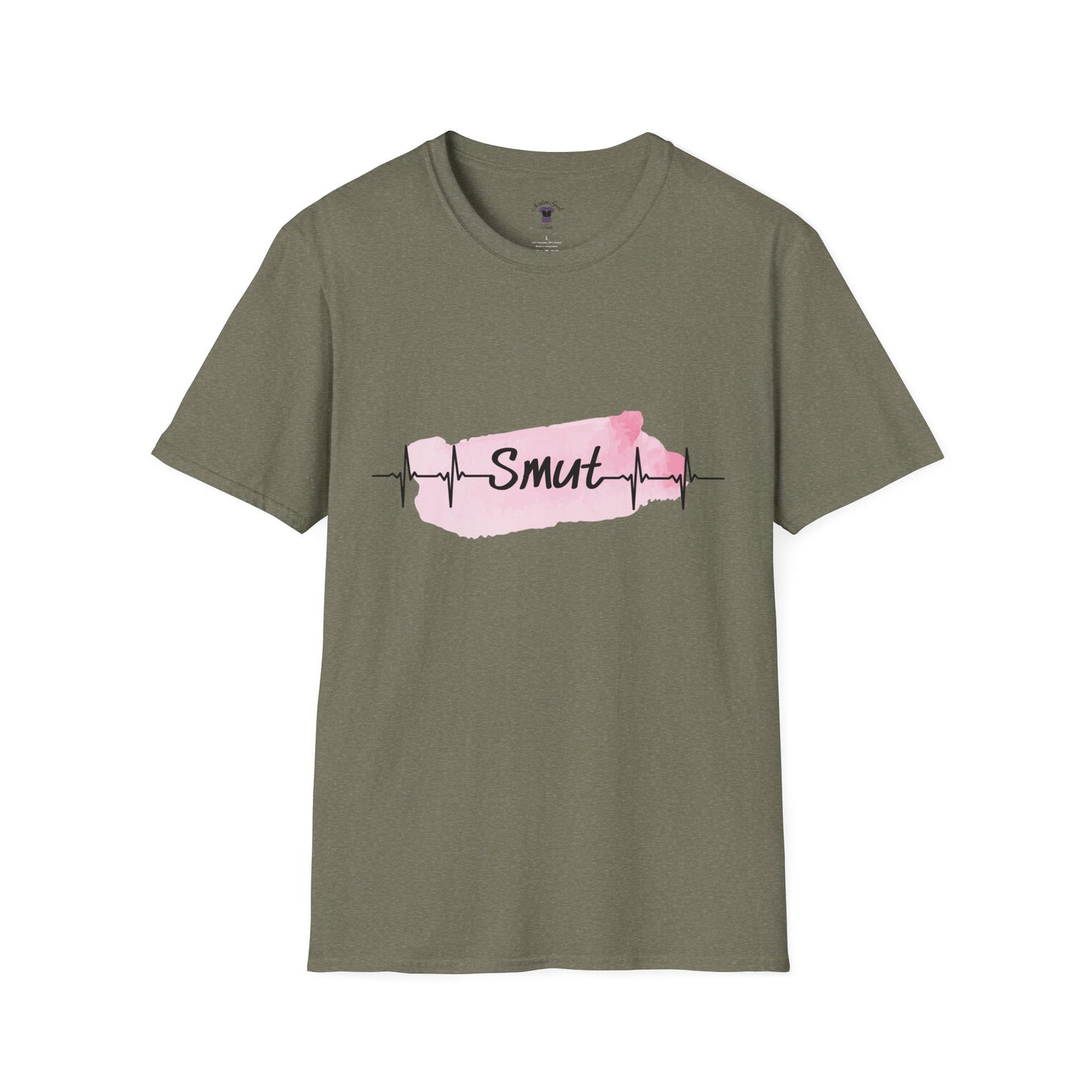 My Heart Beats for Smut - Unisex Softstyle T-Shirt - Fun & Trendy Graphic Tee for Spicy Book Lovers