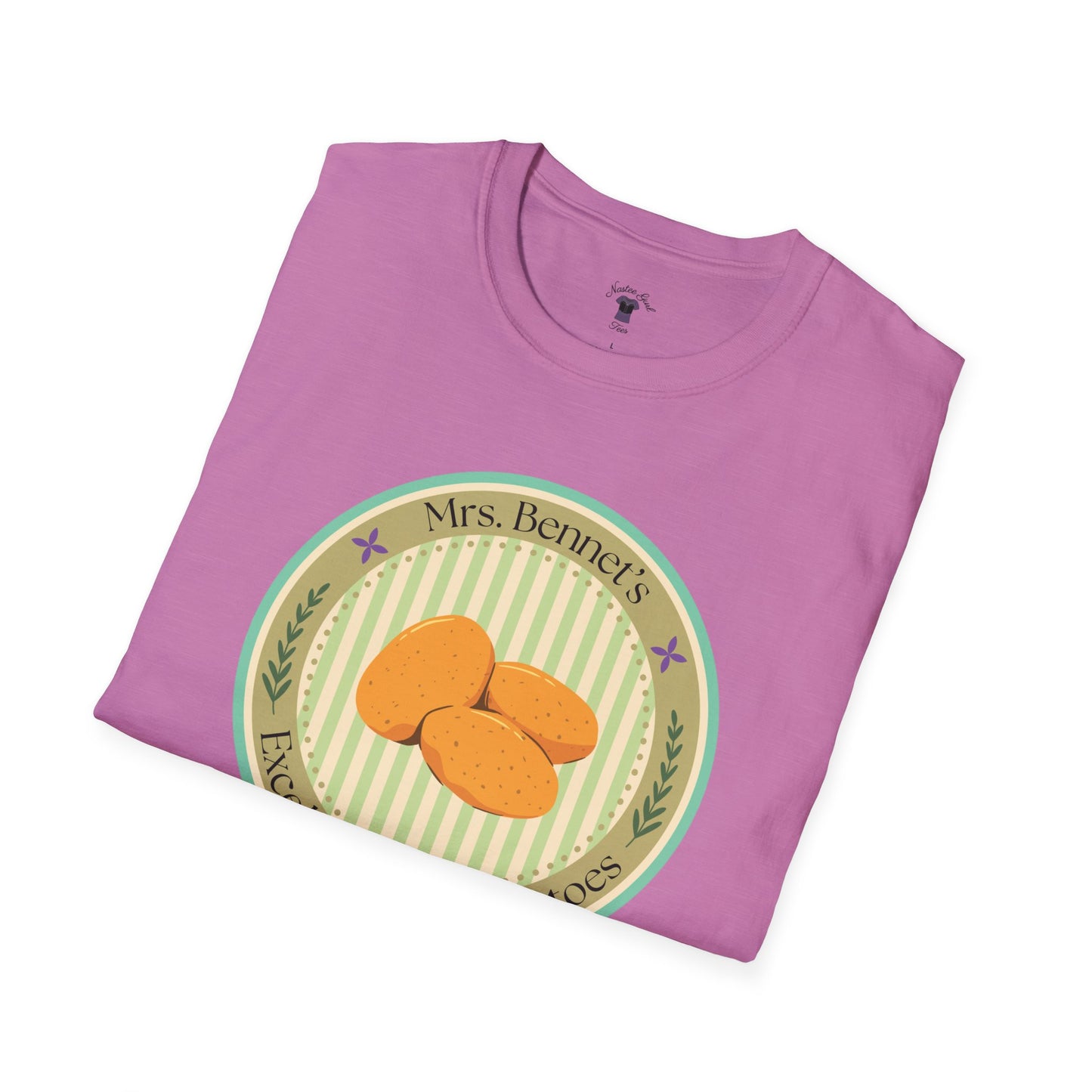 Mrs. Bennet's Excellent Boiled Potatoes Unisex Softstyle T-Shirt - Funny Shirt for Book Lovers