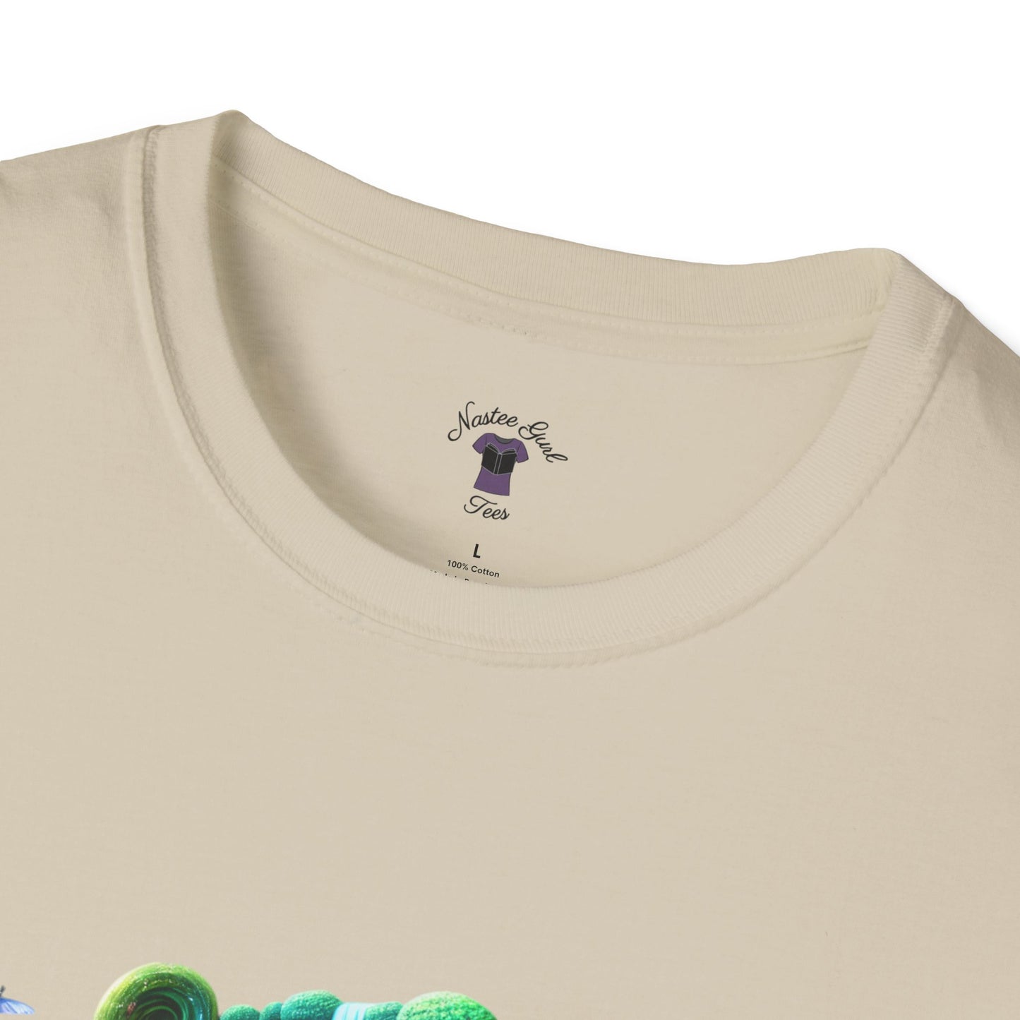 Fantasy-Inspired Unisex Softstyle T-Shirt with Whimsical Book Design