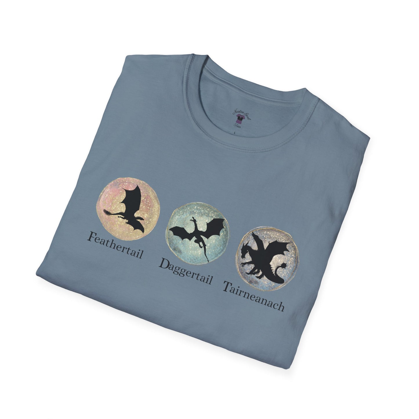 FDT Dragons Unisex Softstyle T-Shirt - Feathertail, Daggertail, Tairneanach Design