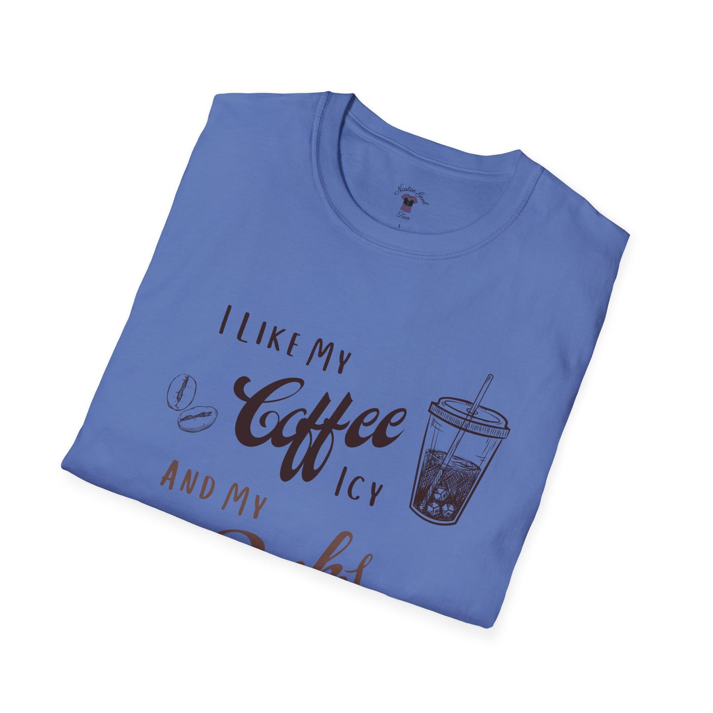 Funny Coffee and Books Unisex Softstyle T-Shirt