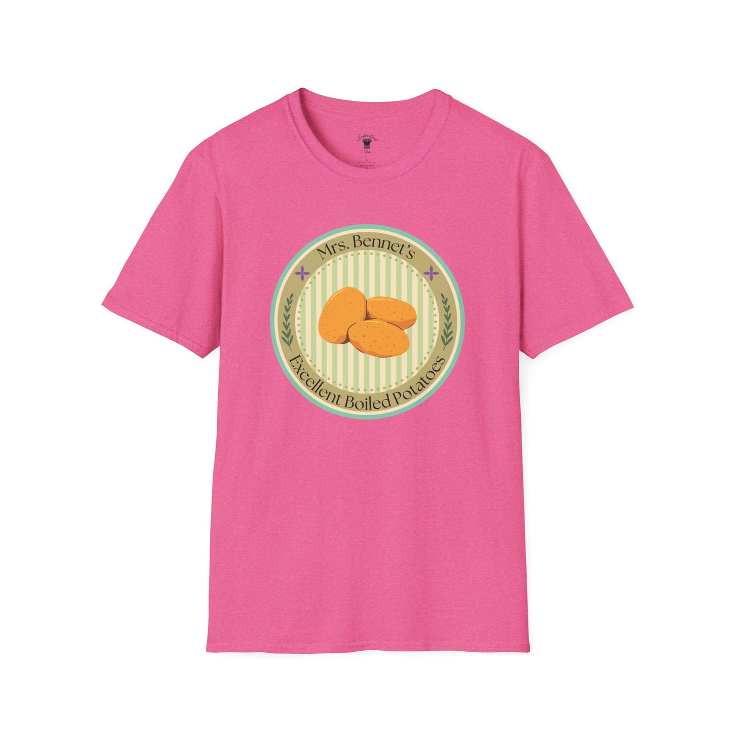 Mrs. Bennet's Excellent Boiled Potatoes Unisex Softstyle T-Shirt - Funny Shirt for Book Lovers