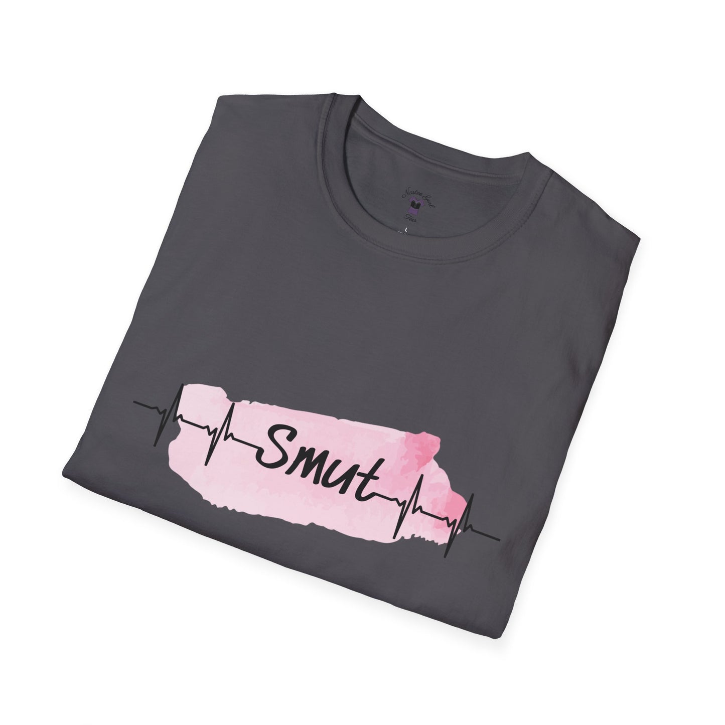 My Heart Beats for Smut - Unisex Softstyle T-Shirt - Fun & Trendy Graphic Tee for Spicy Book Lovers
