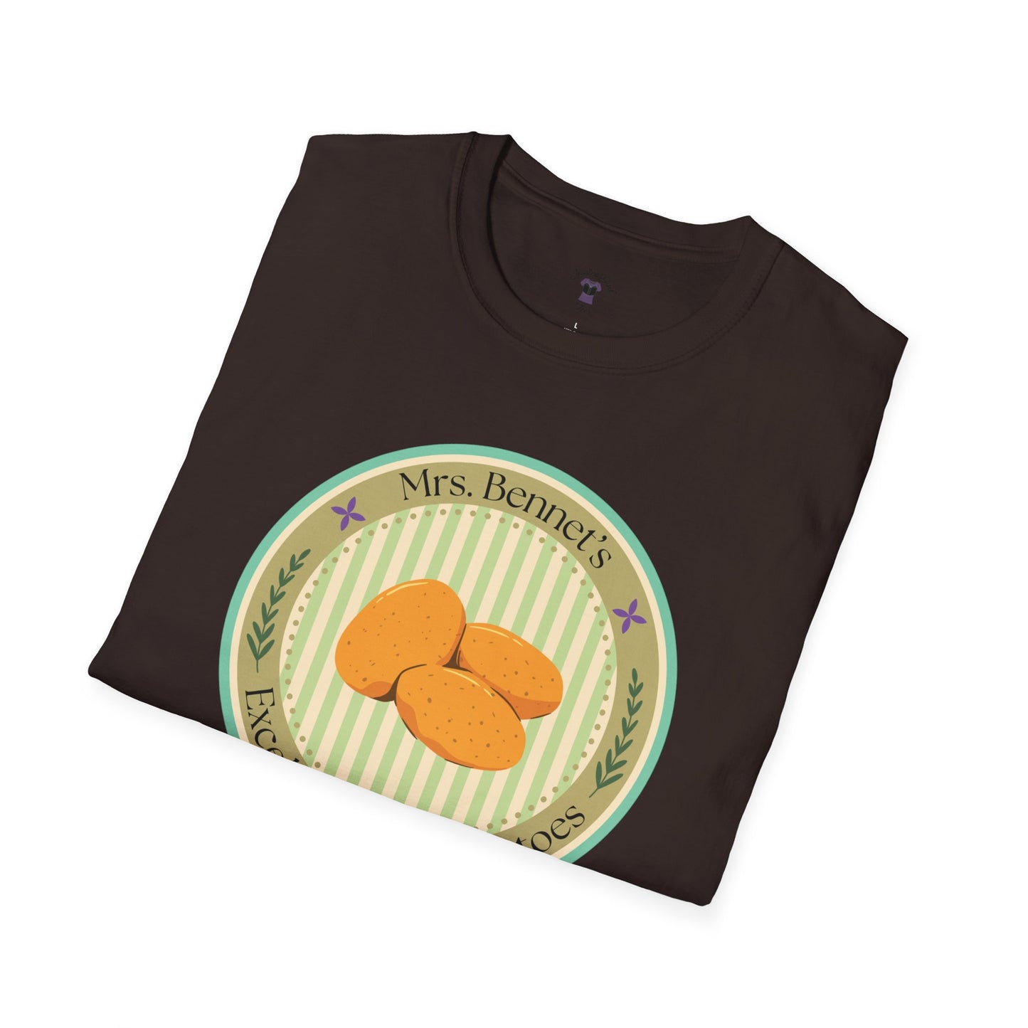 Mrs. Bennet's Excellent Boiled Potatoes Unisex Softstyle T-Shirt - Funny Shirt for Book Lovers