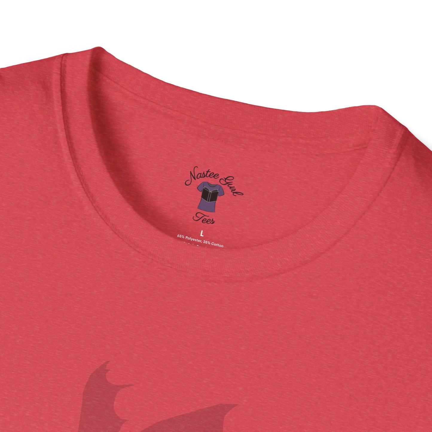 Inside Thoughts Funny Dragon Rider Quote - Unisex Softstyle T-Shirt - Onyx Storm