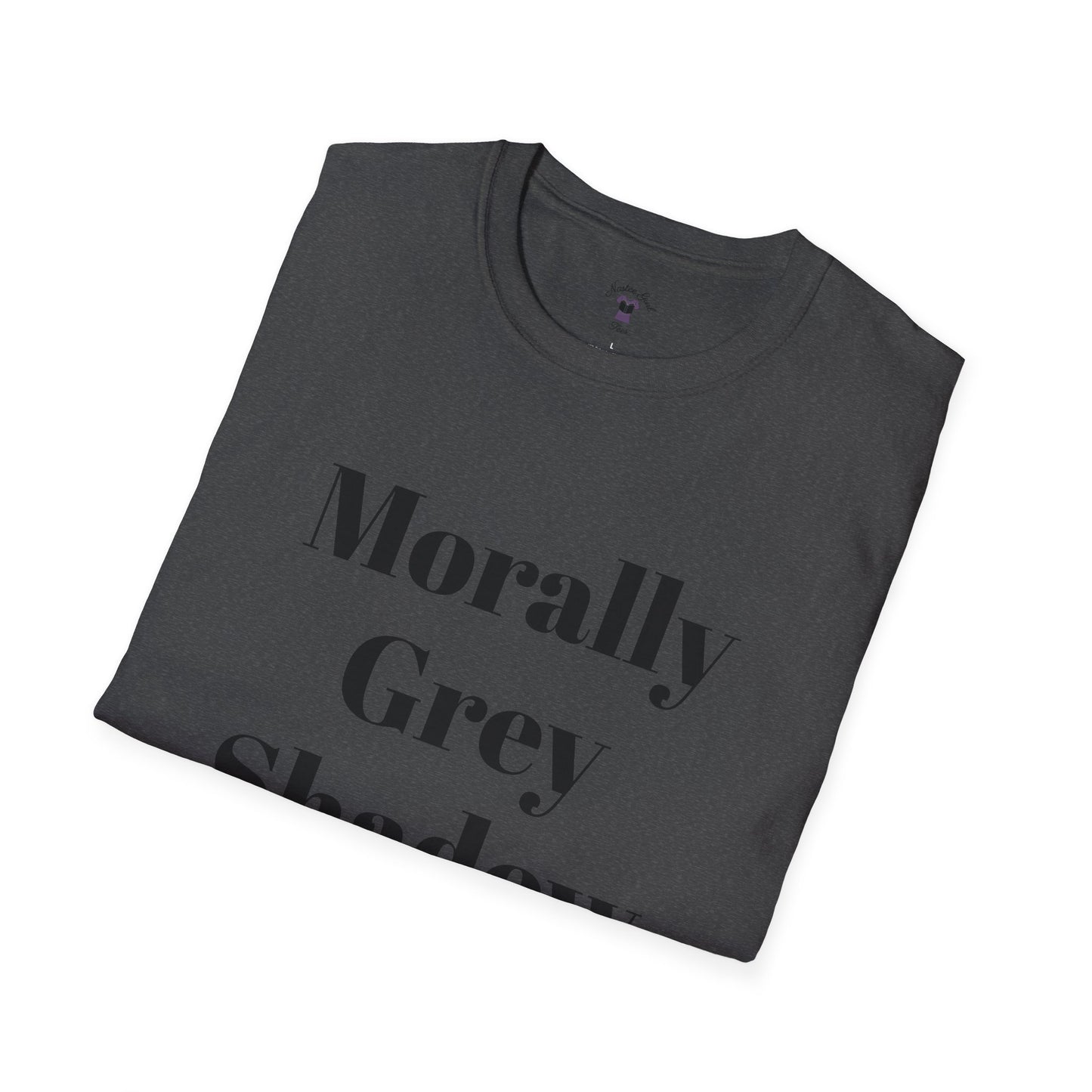 Morally Grey Unisex Softstyle T-Shirt - Bat Boy Apparel