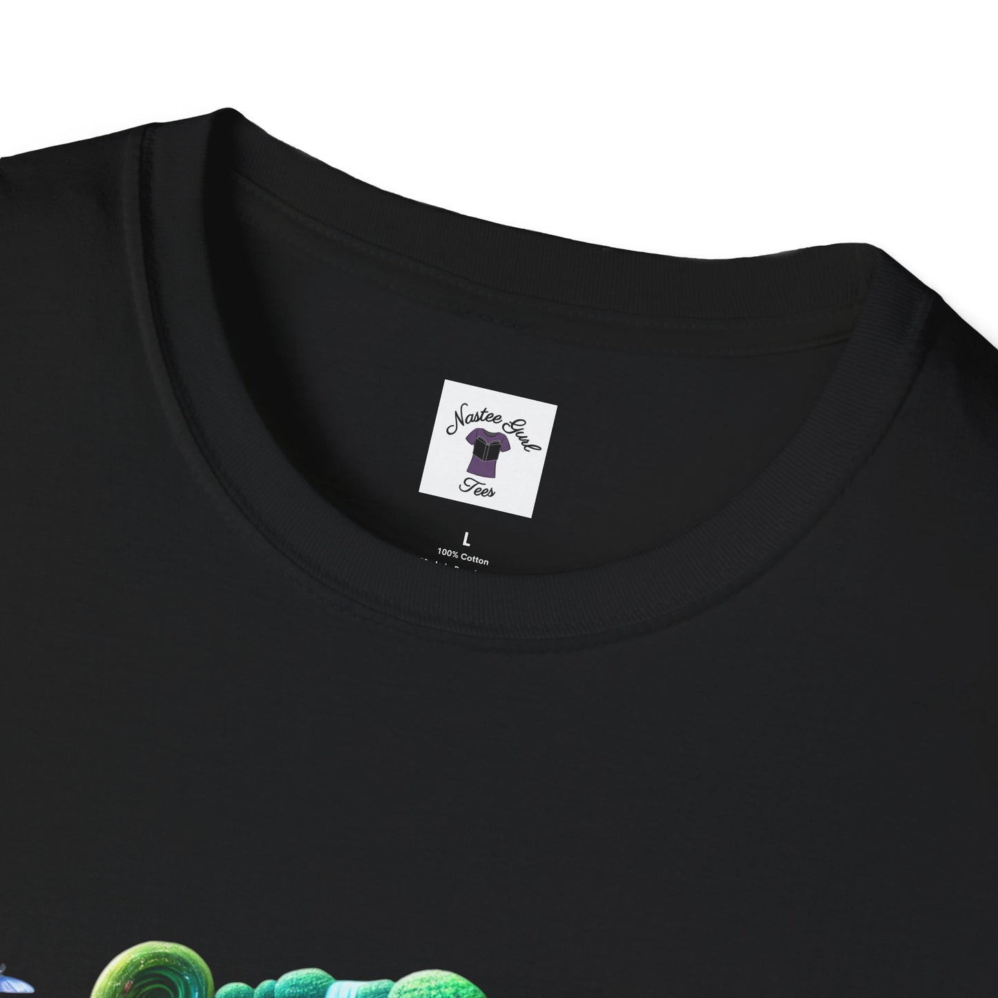 Fantasy-Inspired Unisex Softstyle T-Shirt with Whimsical Book Design