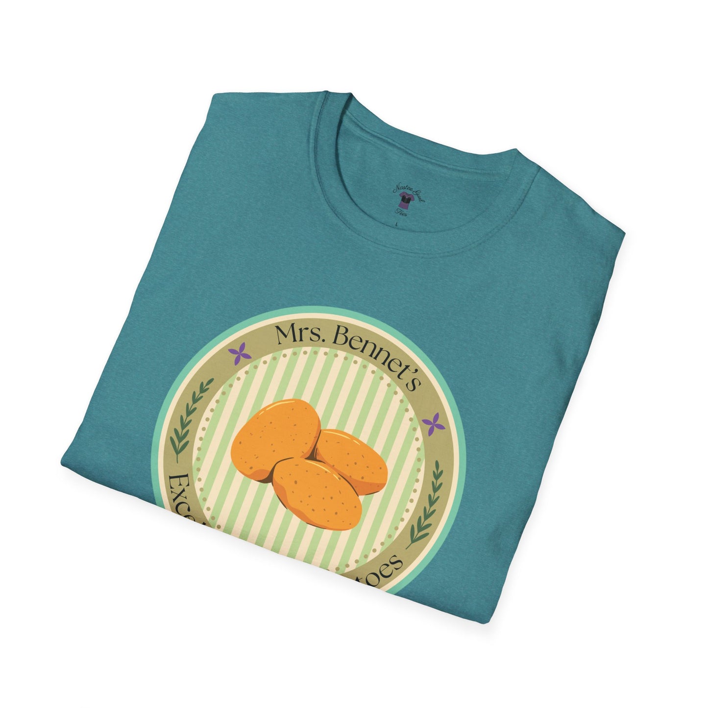 Mrs. Bennet's Excellent Boiled Potatoes Unisex Softstyle T-Shirt - Funny Shirt for Book Lovers