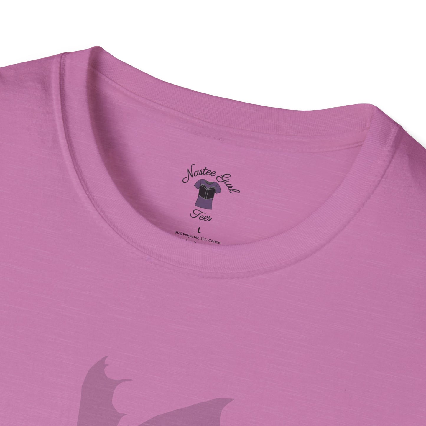 Inside Thoughts Funny Dragon Rider Quote - Unisex Softstyle T-Shirt - Onyx Storm