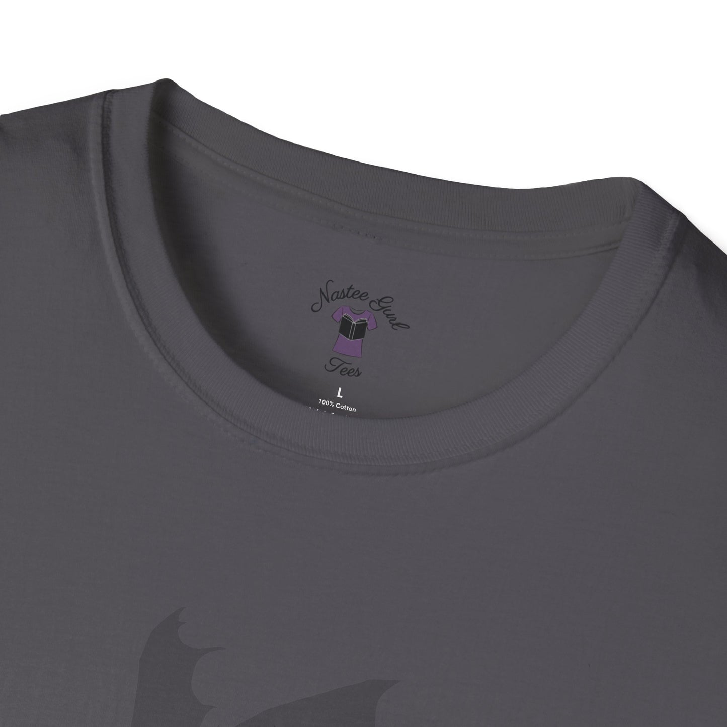 Inside Thoughts Funny Dragon Rider Quote - Unisex Softstyle T-Shirt - Onyx Storm