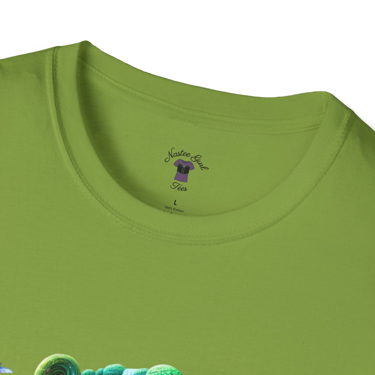 Fantasy-Inspired Unisex Softstyle T-Shirt with Whimsical Book Design