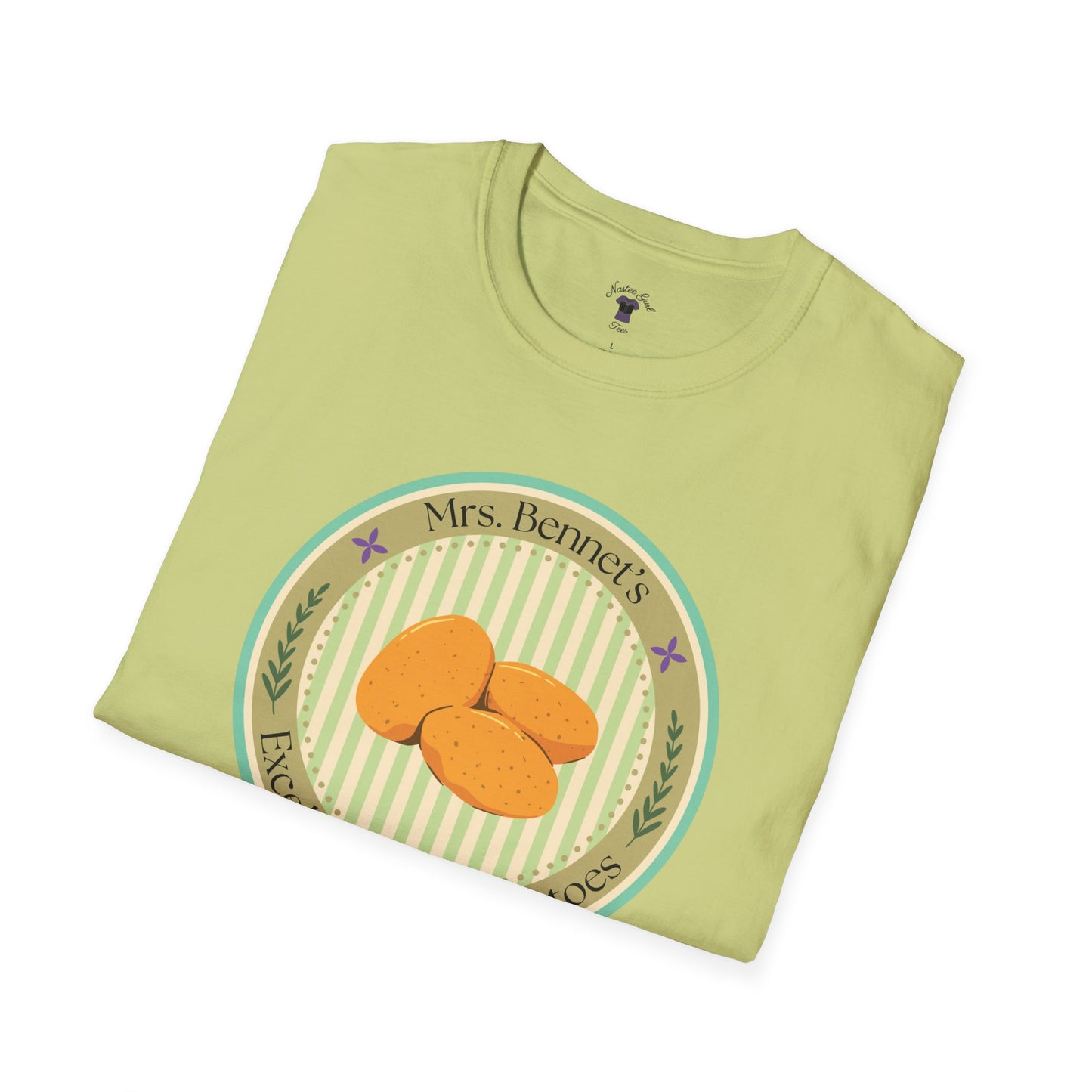 Mrs. Bennet's Excellent Boiled Potatoes Unisex Softstyle T-Shirt - Funny Shirt for Book Lovers