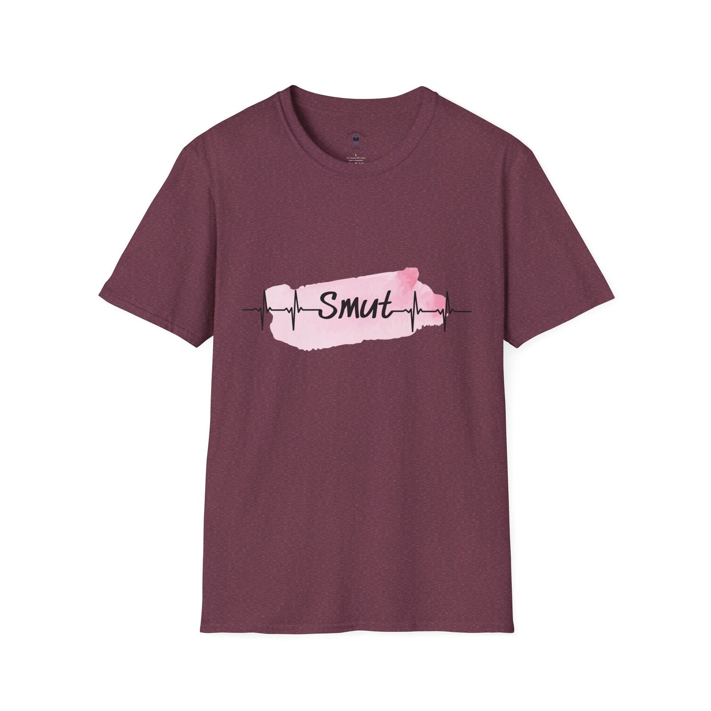 My Heart Beats for Smut - Unisex Softstyle T-Shirt - Fun & Trendy Graphic Tee for Spicy Book Lovers