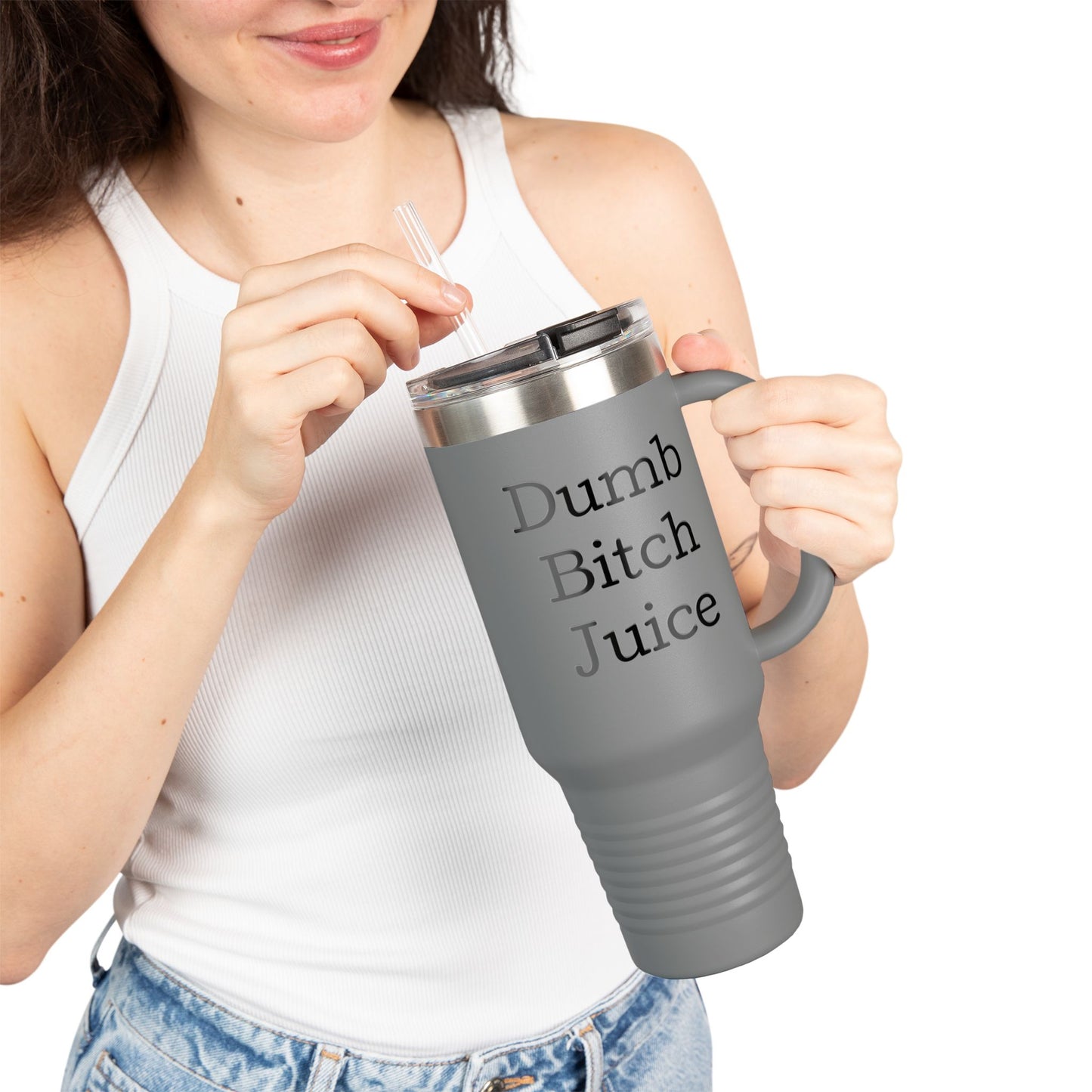 Dumb B*tch Juice Insulated Travel Mug | 40oz Fun Travel Cup for Sassy Coffee Lovers