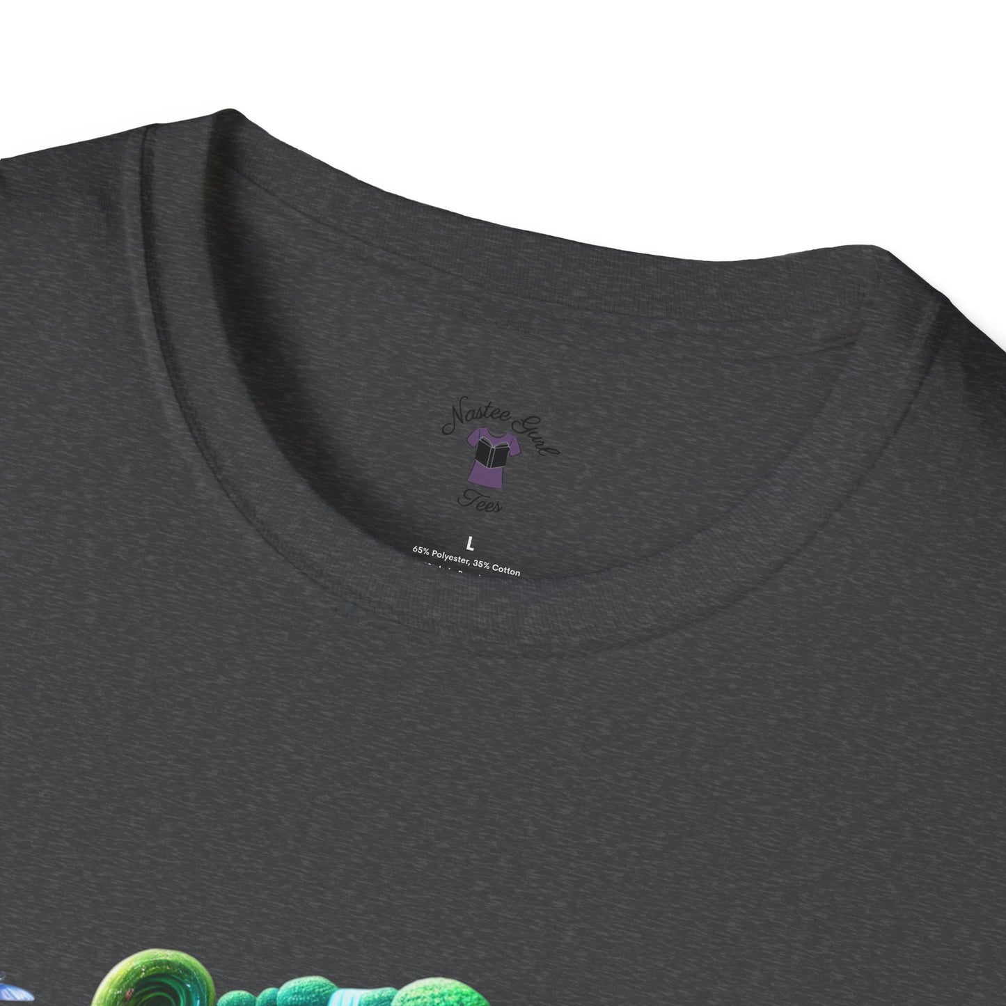 Fantasy-Inspired Unisex Softstyle T-Shirt with Whimsical Book Design