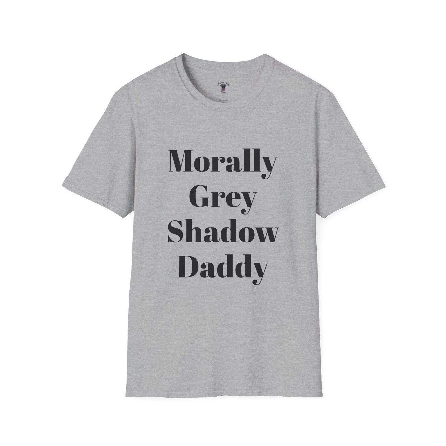 Morally Grey Unisex Softstyle T-Shirt - Bat Boy Apparel