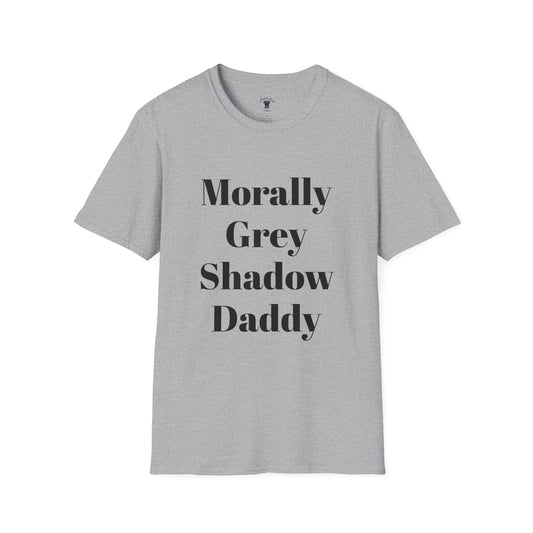Morally Grey Unisex Softstyle T-Shirt - Bat Boy Apparel