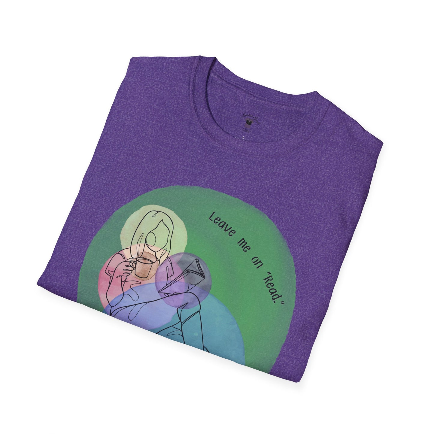 Leave Me on Read Unisex Softstyle T-Shirt - Colorful Comfy Tee - Book Reader Gift