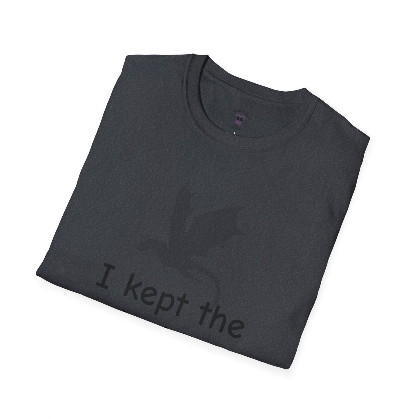 Inside Thoughts Funny Dragon Rider Quote - Unisex Softstyle T-Shirt - Onyx Storm